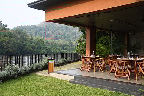 The patio of the Sterling Athirappilly